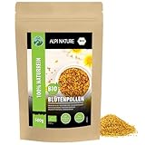 Alpi Nature Pollen d'Abeille Granulés BIO 500g, Granulés de Pollen de Fleur Naturel pour Smoothie, Céréales, Muesli