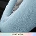Road Comforts Steering Wheel Cover, Fluffy Car Wheel Covers for Women/Girls/Ladies，Soft Wool Fur Steering Wheel Protector, Universal 14 1/2 inches to 15 inches - Blue
