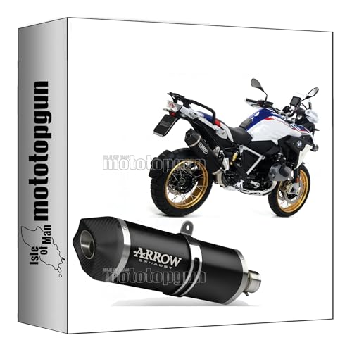 arrow 71805AKN auspuff zugelassen maxi race-tech aluminium schwarz endkappe carby kompatibel mit bmw r1250 r-1250 gs adventure 2024 mototopgun