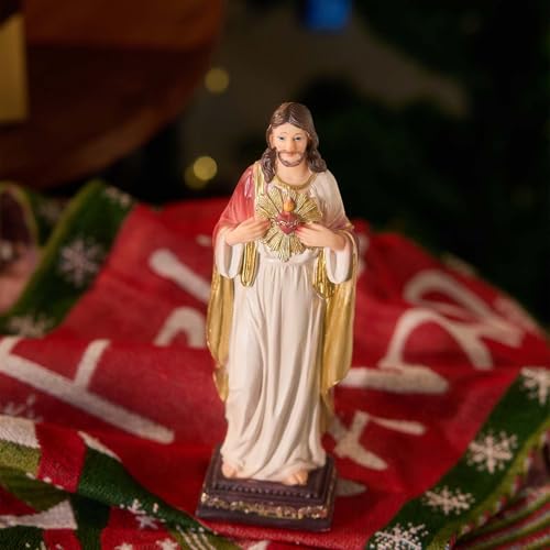 Estatua de Jesús Sagrado Corazón 13.5 in miniatura 6