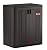 Suncast Commercial Heavy-Duty 9 Cubic Ft. Resin Storage Cabinet with Lockable Handles, Adjustable Metal-Reinforced Shelves for Garage or Workspace, Black
