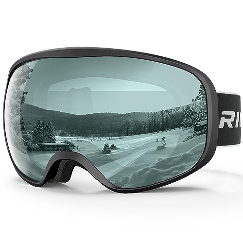 RIOROO Ski Goggles, Skiing Goggles For Snowboard Jet Snow 100% UV Protection, Anti-glare Ski Goggles Dual Lens For Women Men Youth OTG Over Helmet Compatible, Skiing Snowboarding Cycling Motorcycle
