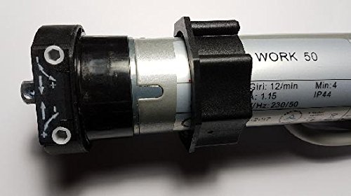 AWITALIA - Motore tubolare per tapparelle, motori tapparella garanzia 2-5 anni, con fine corsa elettromeccanico portata kg.100 Nm50 motore per avvolgibile di facile installazione, completo di staffa