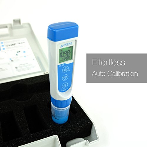 Apera Instruments, Llc-Ai314 Premium Series Ec60 Waterproof Conductivity Pocket Tester Kit, ±1% F.s Accuracy, Easy Switch Of Ec/Tds/Salinity, Replaceable Probe #TOP3