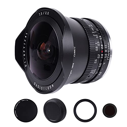 TTartisan 7.5mm F2.0 広角魚眼レンズ APS-Cサイズ クリエイティブレンズキャップとND1000フィルター付き (Panasonic/Olympus M4/3マウント) TTartisan 7.5mm F2.0 広角魚眼レンズ APS-Cサイズ クリエイティブレンズキャップとND1000フィルター付き (Panasonic/Olympus M4/3マウント)