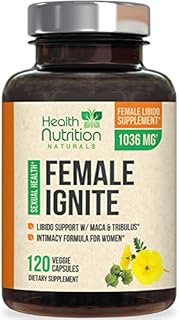 Libido Booster for Women - Female Libido Supplement - Intimacy Vitamins Formula Supports Mood, Energy, Excitement & Desire - Maca Root, Horny Goat Weed, Tribulus Terrestris - 120 Veggie Capsules