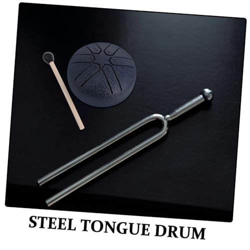 Mini Steel Tongue Drum portátil azul para meditación miniatura 7