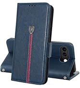CXKJ Personalizzata Custodia per Motorola Edge 30 Neo,con la Tua Foto,Immagine o Scritta Cover,Flip Caso in PU Pelle Case Bumper Portafoglio Case Cover,per Edge 30 Neo Cover - Black