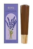 Dinil Lavender Incense Sticks – 100 Sticks | Hand-Rolled, Charcoal-Free | Clean Burn, Low Smoke | Aromatic Incense for Meditation, Yoga & Home Fragrance