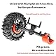 RampCrab 1,8 (46 mm) Super Wheels, Beadlock-Felgen aus Kohlefaser, passend für SCX24, TRX4M, FCX24, FCX24M, CR18P, Stil G