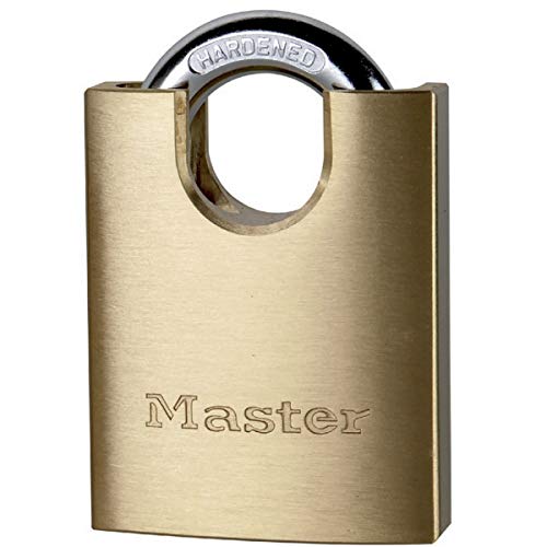 Preisvergleich Produktbild MASTER LOCK - 2250EURD - Messing Vorhängeschloss 50mm mit eingefasstem Bügel