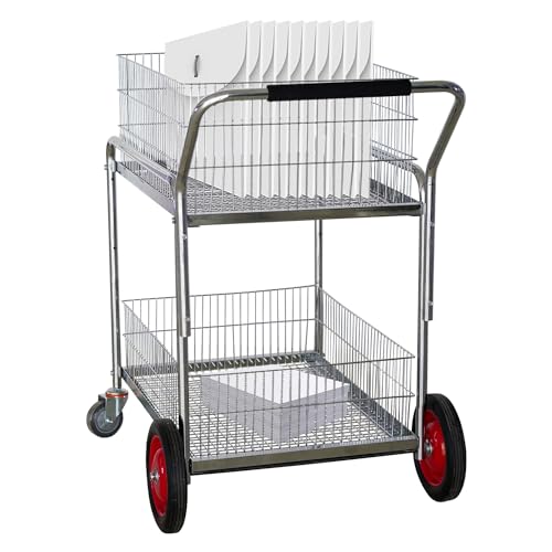 image for DIYTUNINGS DIYTuning Deluxe Mail Office File Cart,250 Lb. Capacity,Upp