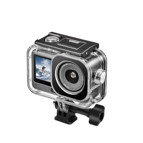 Image of Diving Case Compatible for DJI Osmo Action 6, 60m /196ft Underwater Waterproof Diving Shell with Invisible Adapter & Long Screw