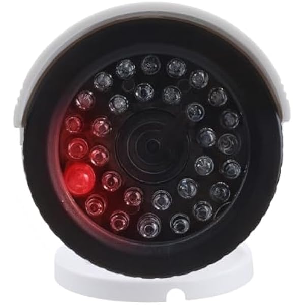 Maclean IR1800 Манекен с мигающим светодиодом IP44 регулируемый кронштейн для внутренней и внешней установки предупреждающая наклейка эффективная превентивная защита 2 белый