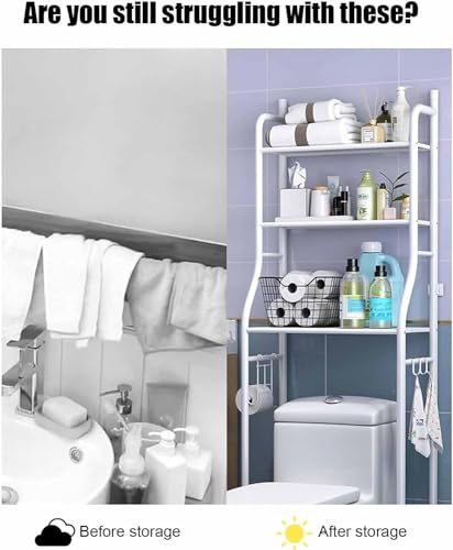 Étagère de salle de bain 3 niveaux solution petits espaces - 4