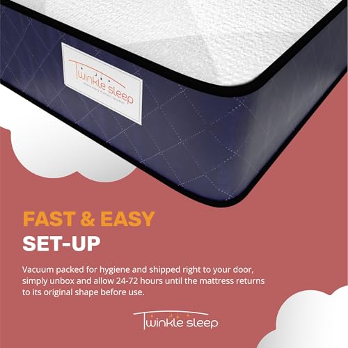 Twinklesleep Kids' Memory Foam Mattress - 4ft Small Double | Blue | Gentle 20cm Thick Support for Deep Sleep | Orthopaedic Design for Body Alignment & Comfort | Breathable, Hypoallergenic & UK Made - Image 5