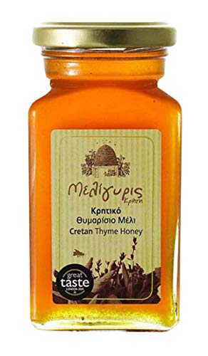 Greek Honey from Cretan Thyme by Meligyris | Pure Unblended Cretan Honey | 450gram
