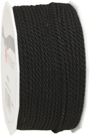 C.E. Pattberg Mosel Cord in Lime (Green), 55 Yards of Braided Cord for Gifts, Parcels & Presents, 0.08 inches Width, Accessories for Decoration and Handicrafts, Tearproof Tape for Gift Wrapping