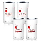 LF3970 Oil Filter, 4-PCS Oil Filter Compatible with Cummins ISB QSB 5.9L/6.7L Diesel Engine -