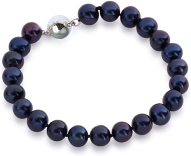 Handmade Women's Pearl Bracelet 8-9mm Freshwater Cultured Pearl Bracelet Length 7.6In