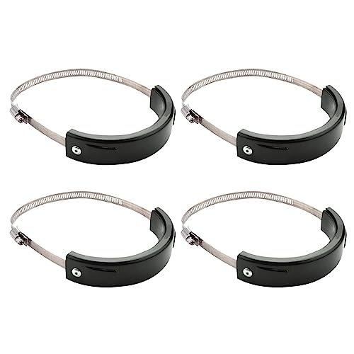 Protector de escape universal para motocicleta YZF ovalado de 100mm a 160mm kit de 4 piezas