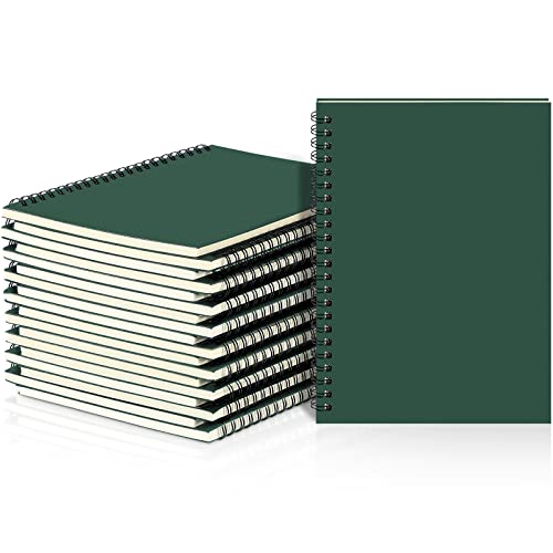 Image of Yahenda 18 Pcs Spiral Notebooks,1 Subject,Wide Ruled, Deep Green