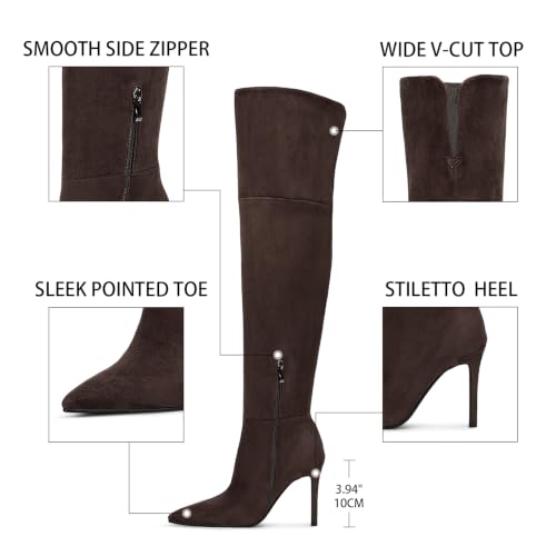 Image of wetkiss High Heel Over the Knee Boots for Women, Comfortable and Fashion