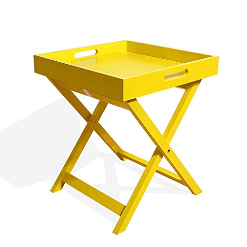 QQXX Computer Desk Wooden Folding Coffee Table, Living Room Bathroom B