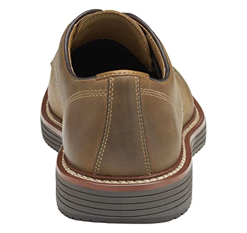 Johnston & Murphy Men's Upton Plain Toe Tan Oiled Full Grain 10 M Us #TOP2