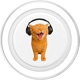 Zoom IMG-1 funny silly cat with headphones Zoom IMG-1 funny silly cat with headphones