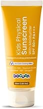 Docura Kids Physical Sunscreen SPF 50+ PA+++ | 100% Mineral UV Filters | Ice Cube Cooling Effect | Zinc Oxide & Titanium Dioxide | Non-Sticky, Lightweight Gel Cream | Dermatologically Tested | Third pary tested | 50ml