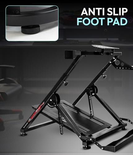 Image of KAPAVER Halo-F1 Pro Steering Wheel Stand, portable & adjustable sim cockpit for Logitech G29 /G920 /G923 /G27 /G25, Thrustmaster T248 /T300RS /T150 /458 TX, Xbox, PS4 & PS5