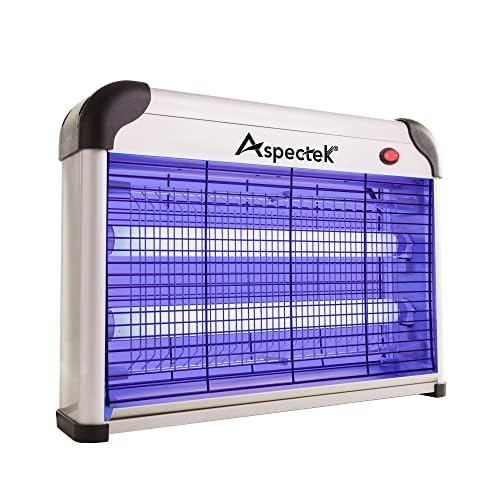 ASPECTEK Potente insetticida elettrico da 20 W per interni con forza di attrazione ultravioletta, insetti, insetticida mosche, antizanzare per interni (spina UE)