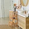 Toddler Step Stool COSYLAND 3-in-1 Toddler Kitchen Step Stool, Standing Tower For Kids Tower Review