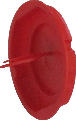 Preisvergleich Produktbild 100 Stück Signaldeckel für Schalterdosen Durchmesser 60 mm Kunststoff rot