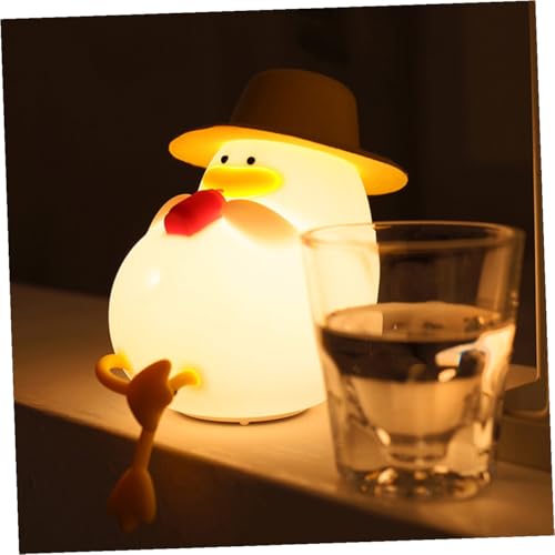 Lámpara de Mesa de Noche Silicona Pato Recargable miniatura 7