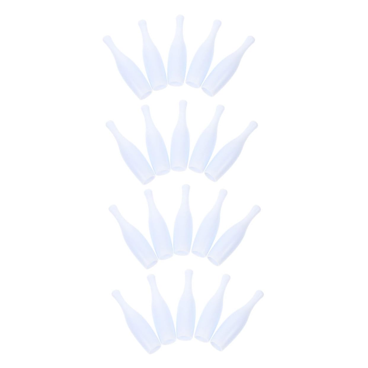 POPETPOP Mini Bowling Pin Bulk 30pcs Bowling Pin Set for Bowling Party Game Bowling Prop Indoor Entertainment