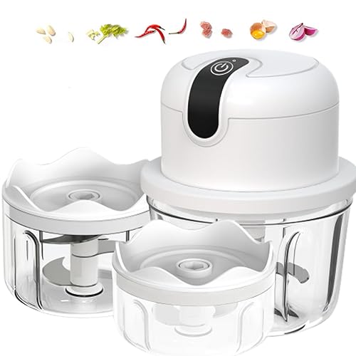 3-Cup Multi-Size Electric Chopper Set