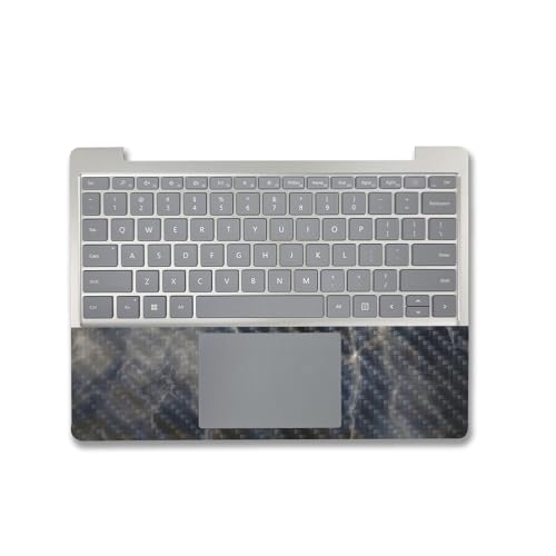 Image of MightySkins Carbon Fiber Skin Compatible with Microsoft Surface Laptop Go 3 (2023) Full Wrap Kit - Stormy Marble | Protective, Durable Textured Carbon Fiber Finish | Made in The USA