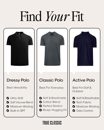 Camisetas Polo Clásicas para Hombres – Polos de Manga Corta de Algodón y Poliéster, Camisa Dry Fit para Golf miniatura 3
