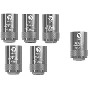 JOYETECH Résistance cubis BF ss316 0.6 ohms (6pcs) résistances BF SS316 en 0.6 ohm Le Produit ne Contient Pas de Nicotine ni de Tabac.