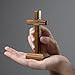Intercession Standing Wooden Cross (5 inch)