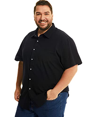 HOdo Big and Tall Mens Cotton Button Down Shirt 2XL-6XL2