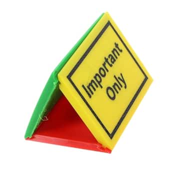 Amazon.com: STOBAZA Detachable Triangle Desktop Sign Come in Sign Block ...
