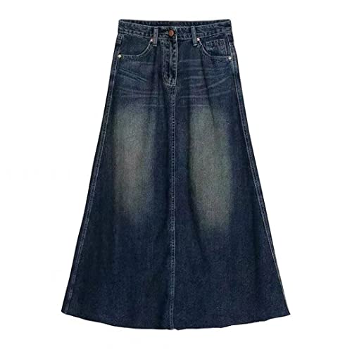 Jupe en denim femme grande taille XXXL finissant les complexes avec sa coupe confort