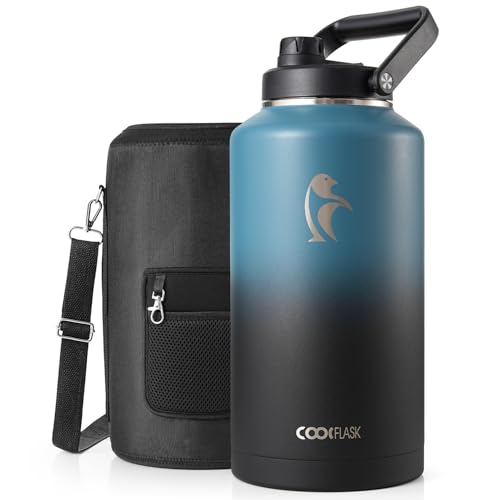 Image of Coolflask Titan 2 Gallon Water Bottle Insulated with Large Spout Lid
