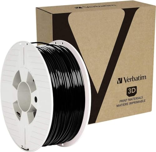 Filamento PETG 2.85 mm Verbatim 55060 negro sin atascos ni efecto warping