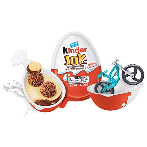 Kinder Joy - Four Pack 20G Chocolate Cream Eggs With Toy - Imported From Germany #TOP6
