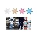 3D Snowflake Snowboard Pad PVC Material Universal Replacement to Improve Skid(Pink)