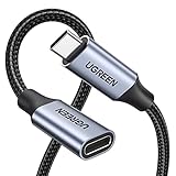 UGREEN USB C Extension Cable, (3.3Ft/1M/10Gbps/100W), USB C 3.2 Extender Nylon Type C Male to Female Cord Charging & Transfer Compatible with PSVR2/Macbook/iPad Pro/USB C Hub/Dell XPS/Magsafe Charger